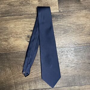 Umberto Bossi Silk Tie Blue
